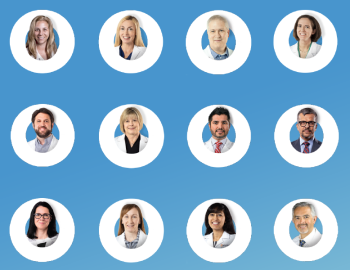 A collection of photos of the doctors at Hancock Health.